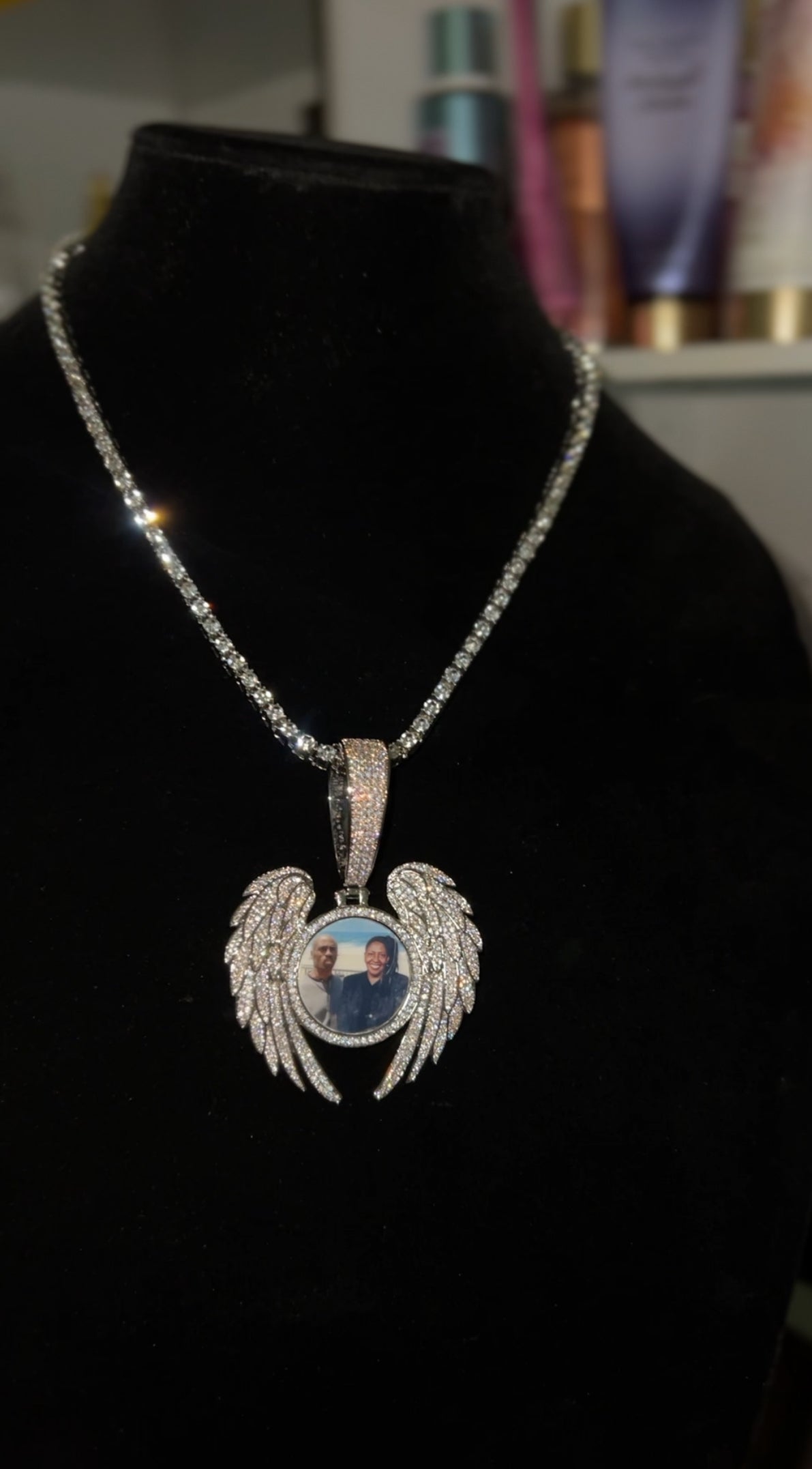 Glacèelaine Custom Photo Necklace Picture Pendant