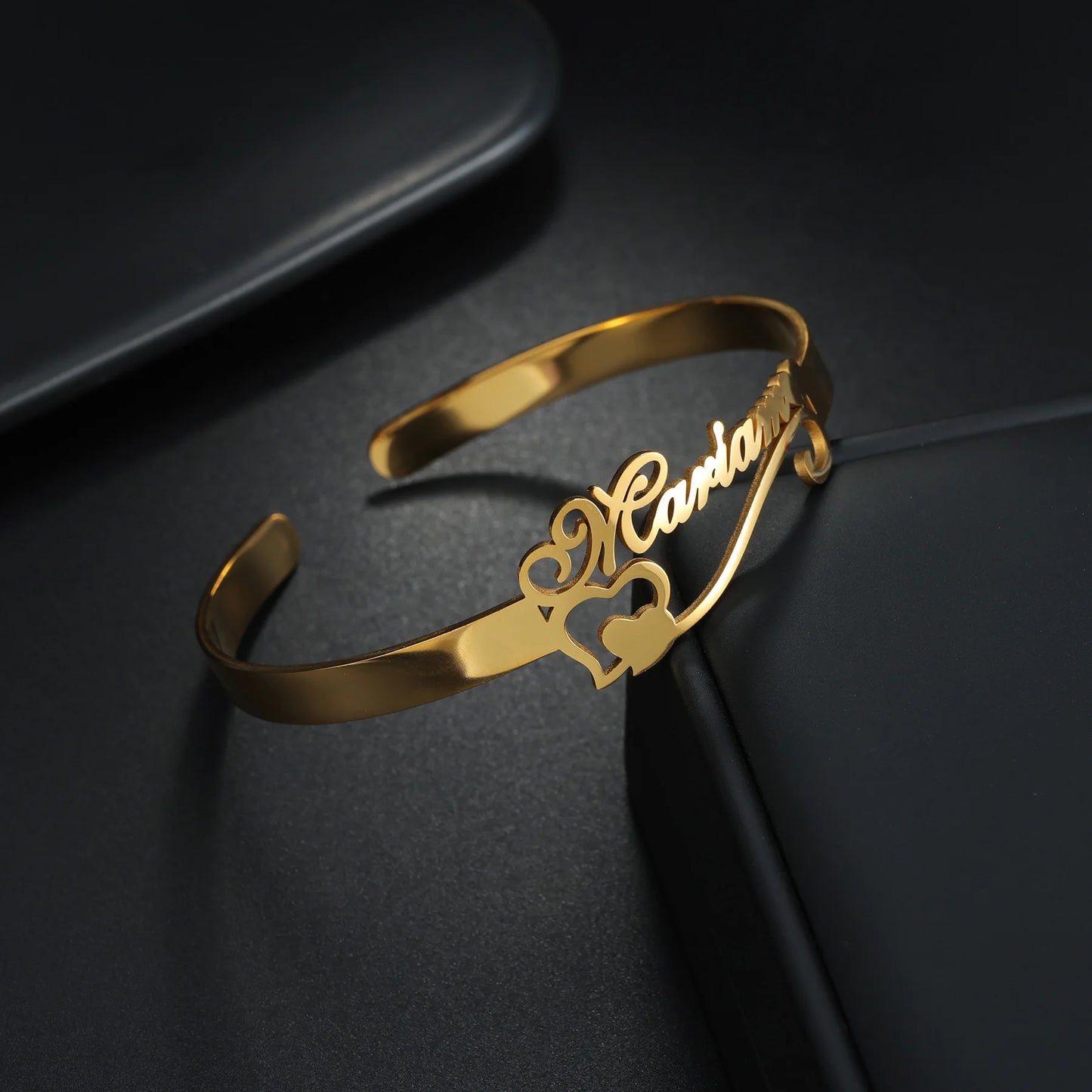 Customized Children's Name Bracelet for Kids Baby Stainless Steel Personalized Cuff Bangles Child Women Men Couples Jewelry Gift