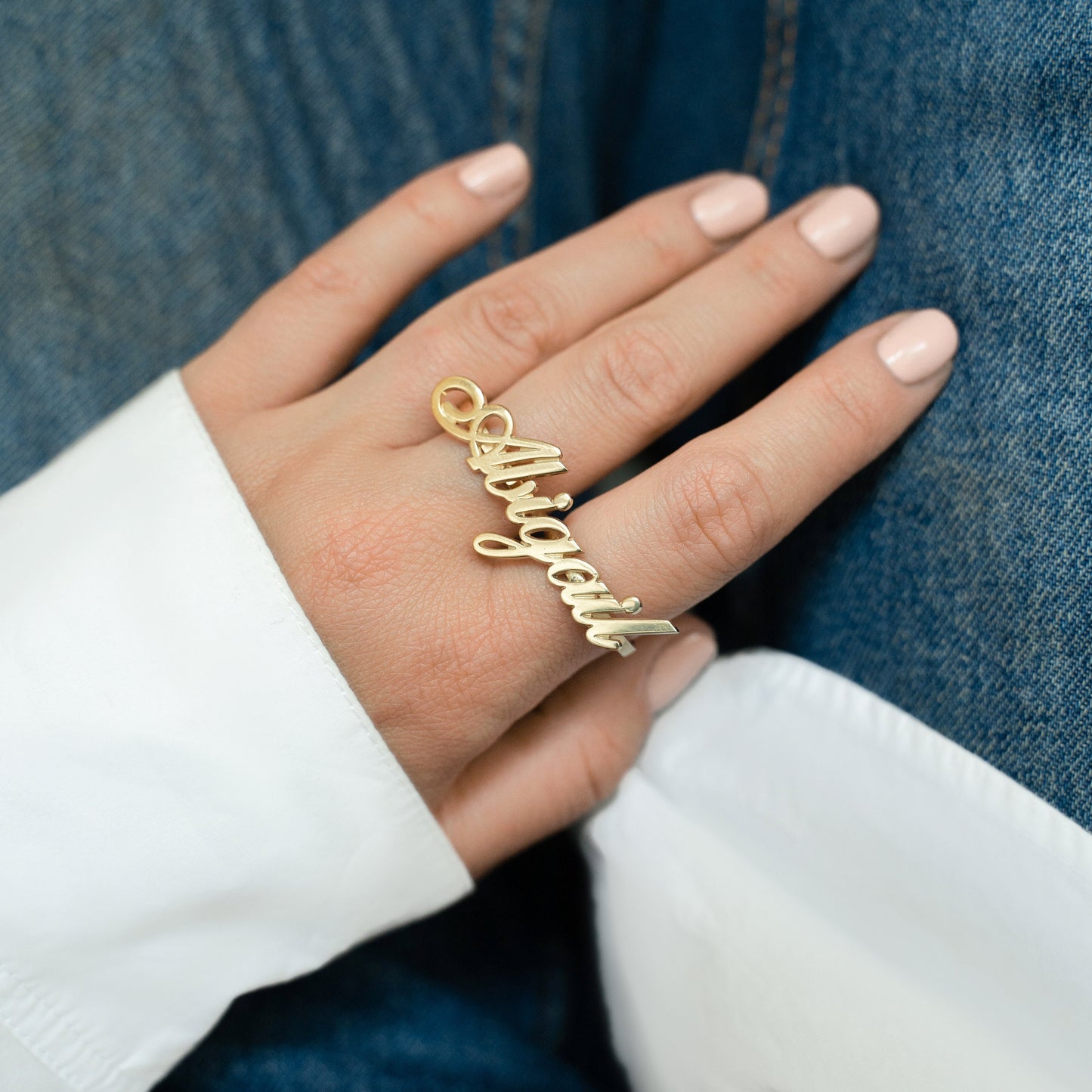 glaceelaine Customized double finger Ring made from Stainless Steel