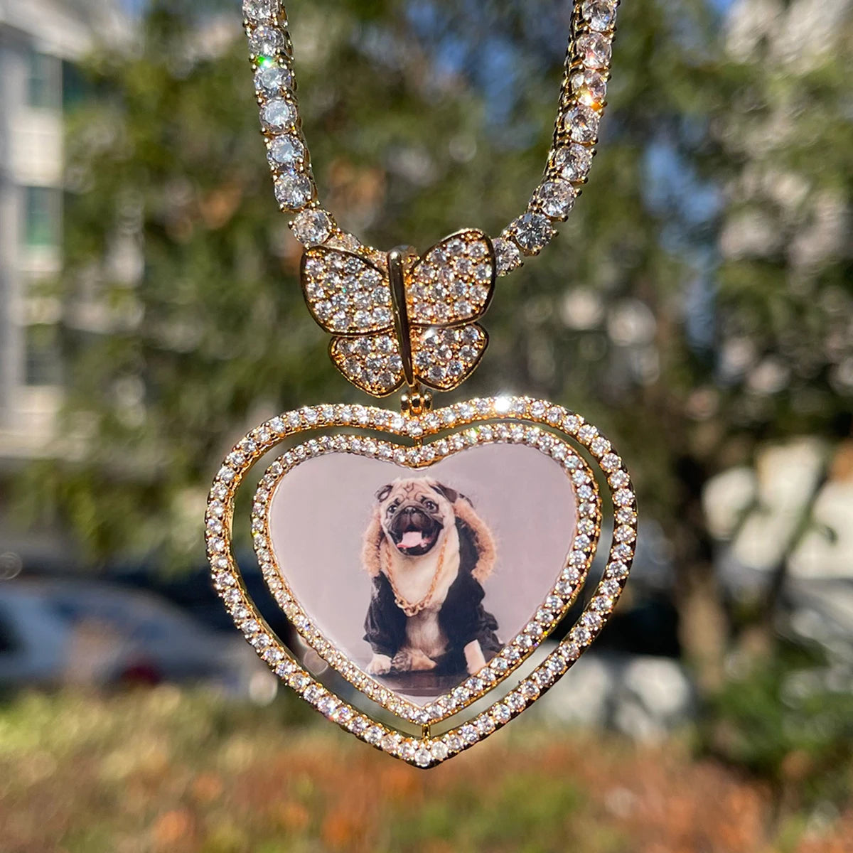 Glacèelaine Custom Photo Necklace Picture Pendant