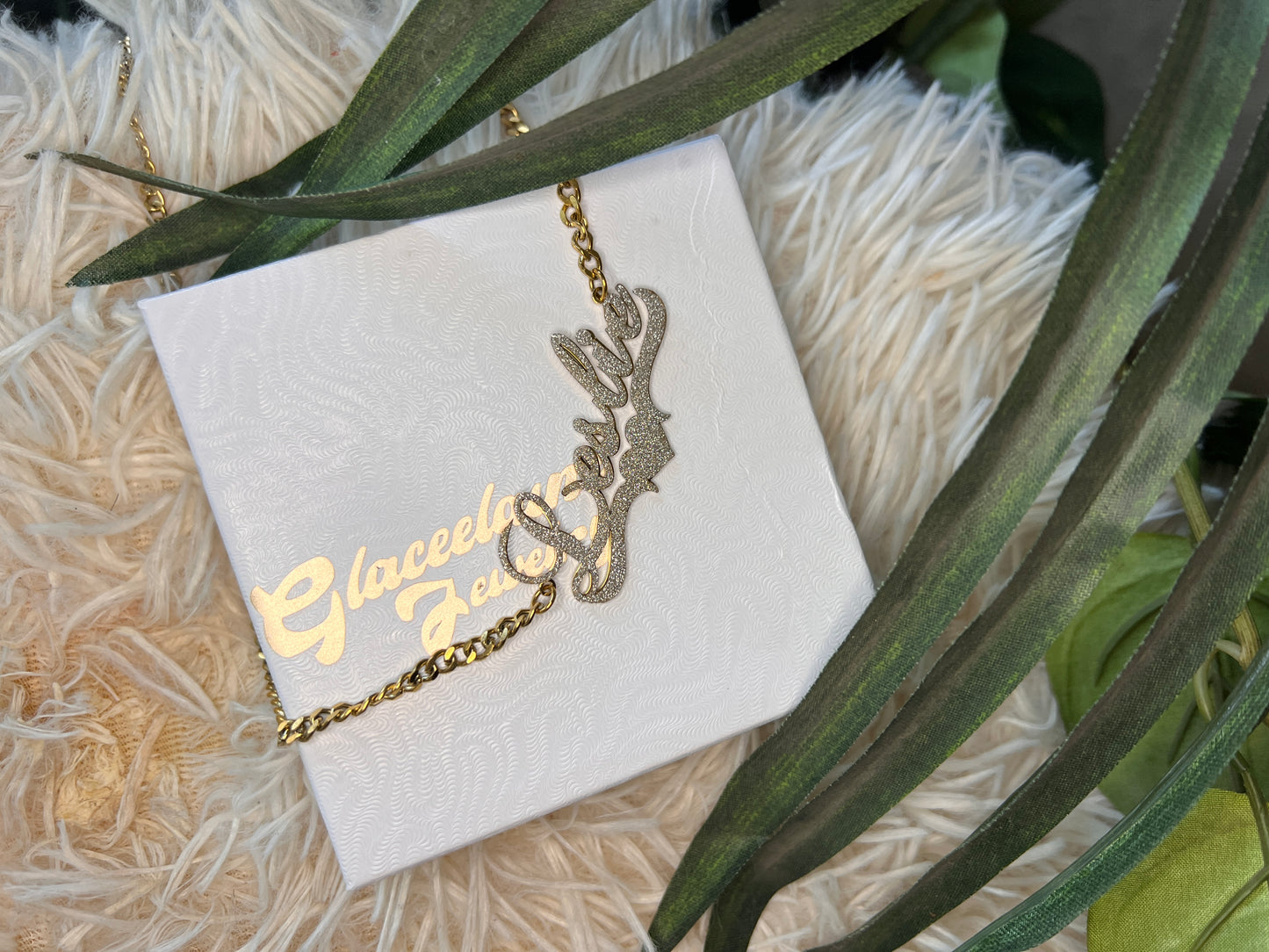 GLACÈELAINE Name Necklace Custom DM me your name after purchase