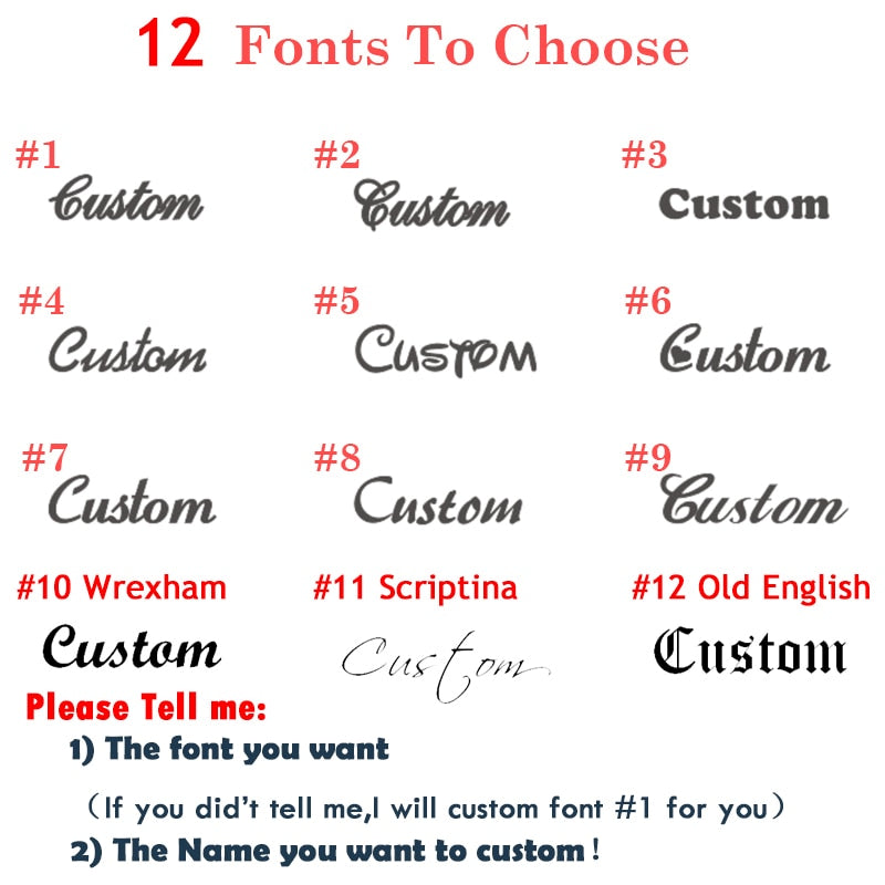 Customized Two Name Rings Stainless Steel Ring