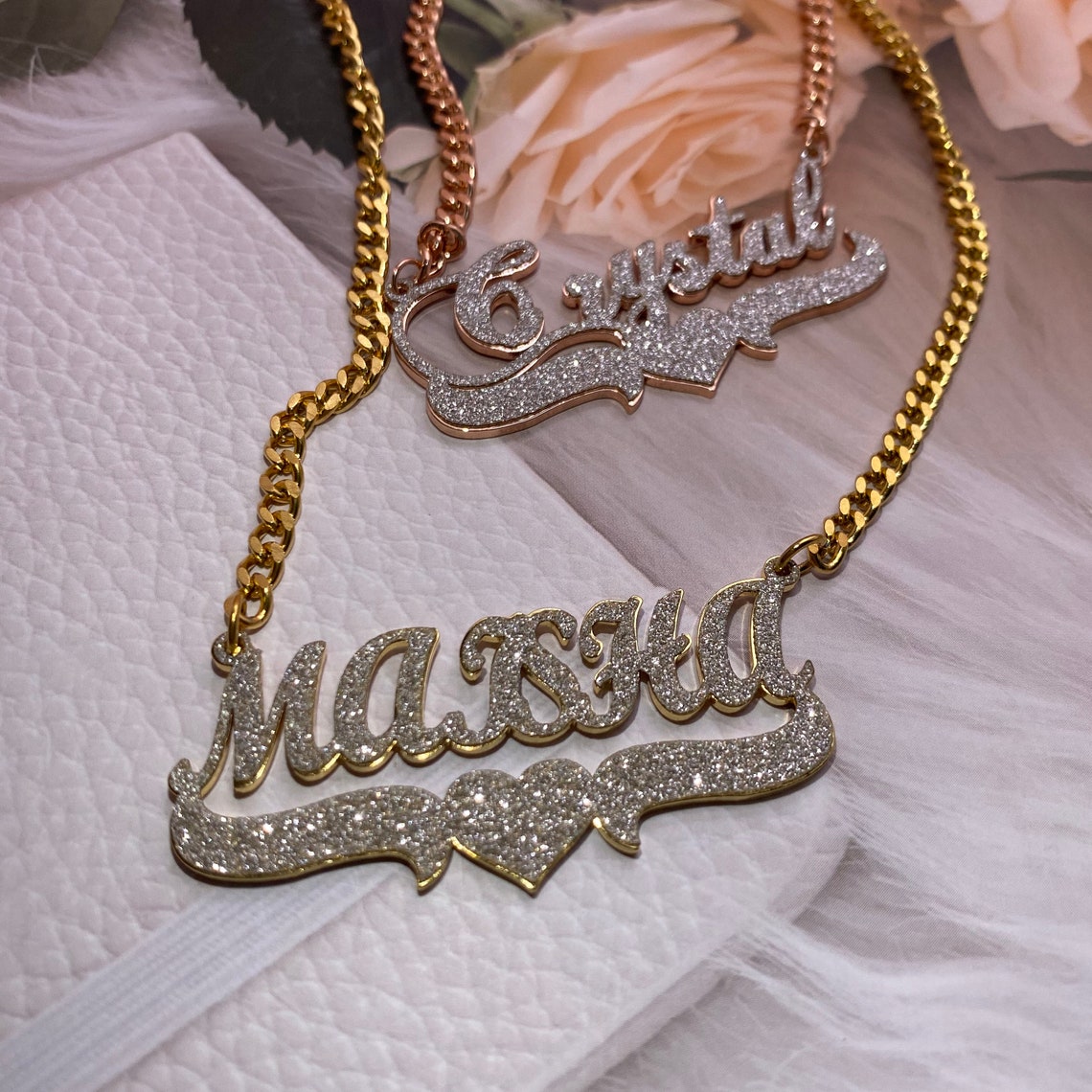 GLACÈELAINE Name Necklace Custom DM me your name after purchase