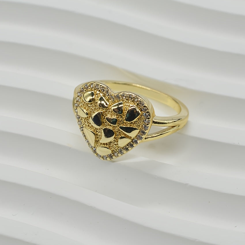 Golden Heart Ring