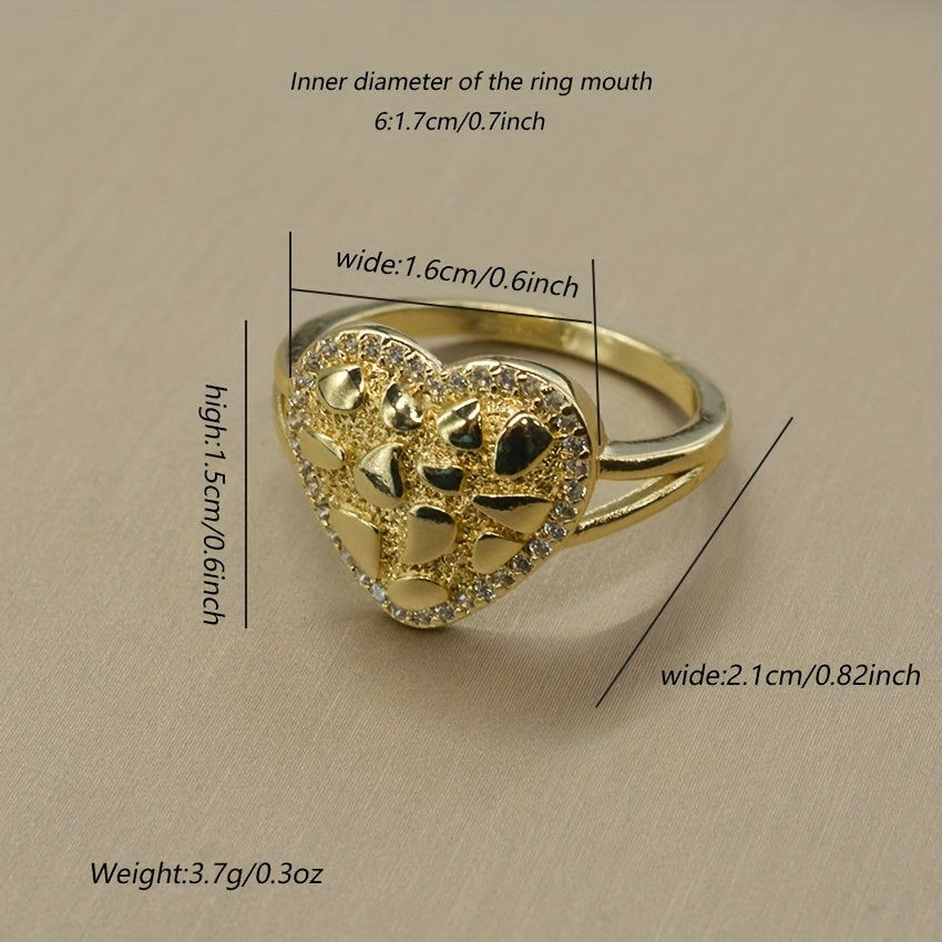 Golden Heart Ring
