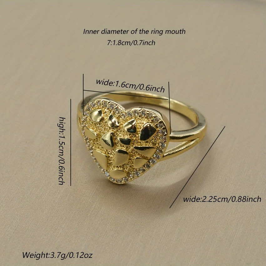Golden Heart Ring