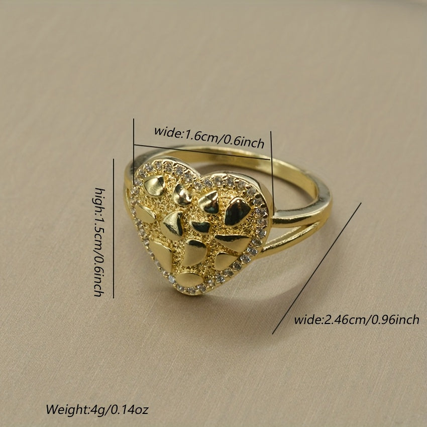 Golden Heart Ring