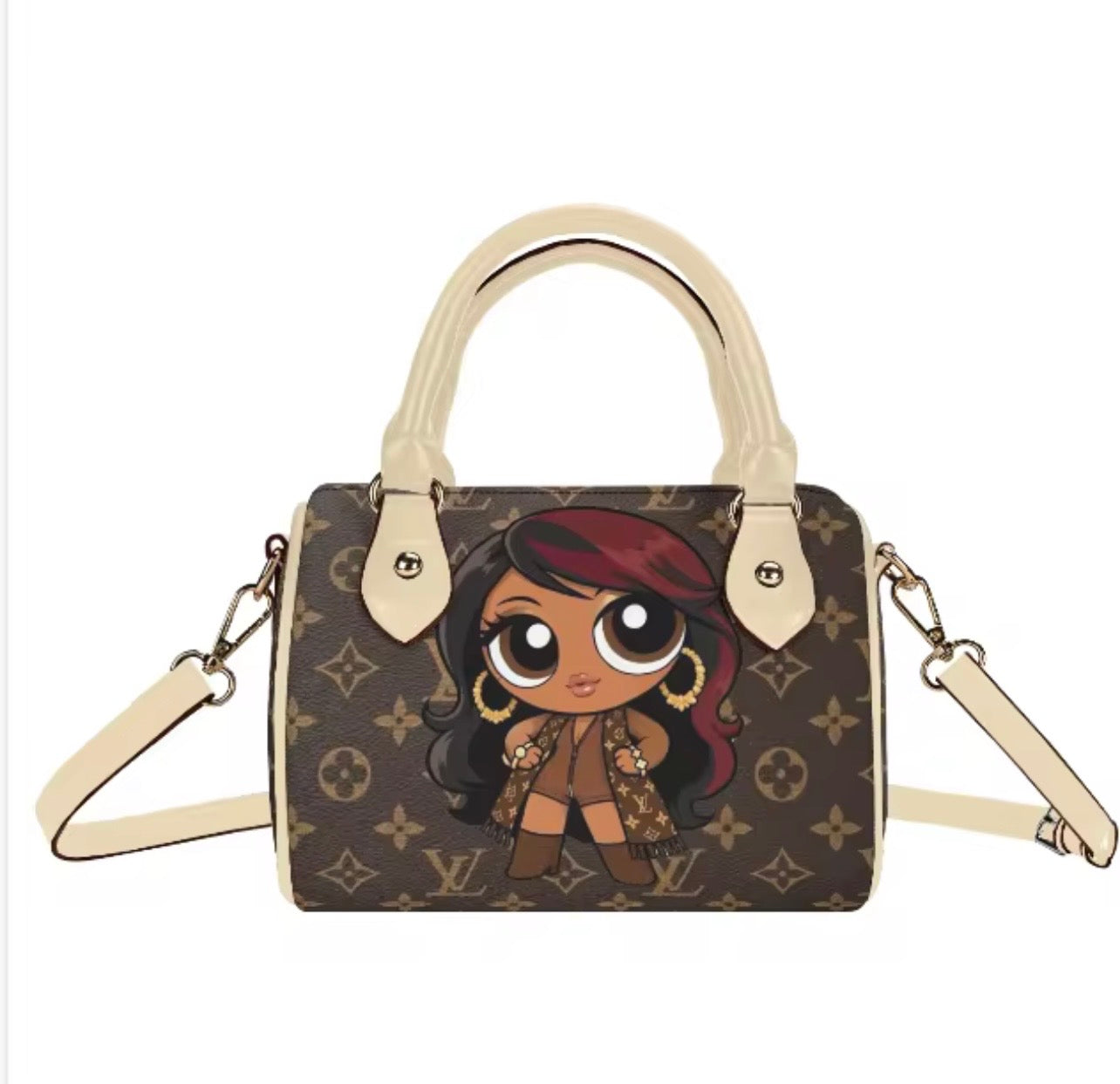 Lv cartoon handbag
