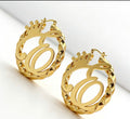 Personalize initial earring