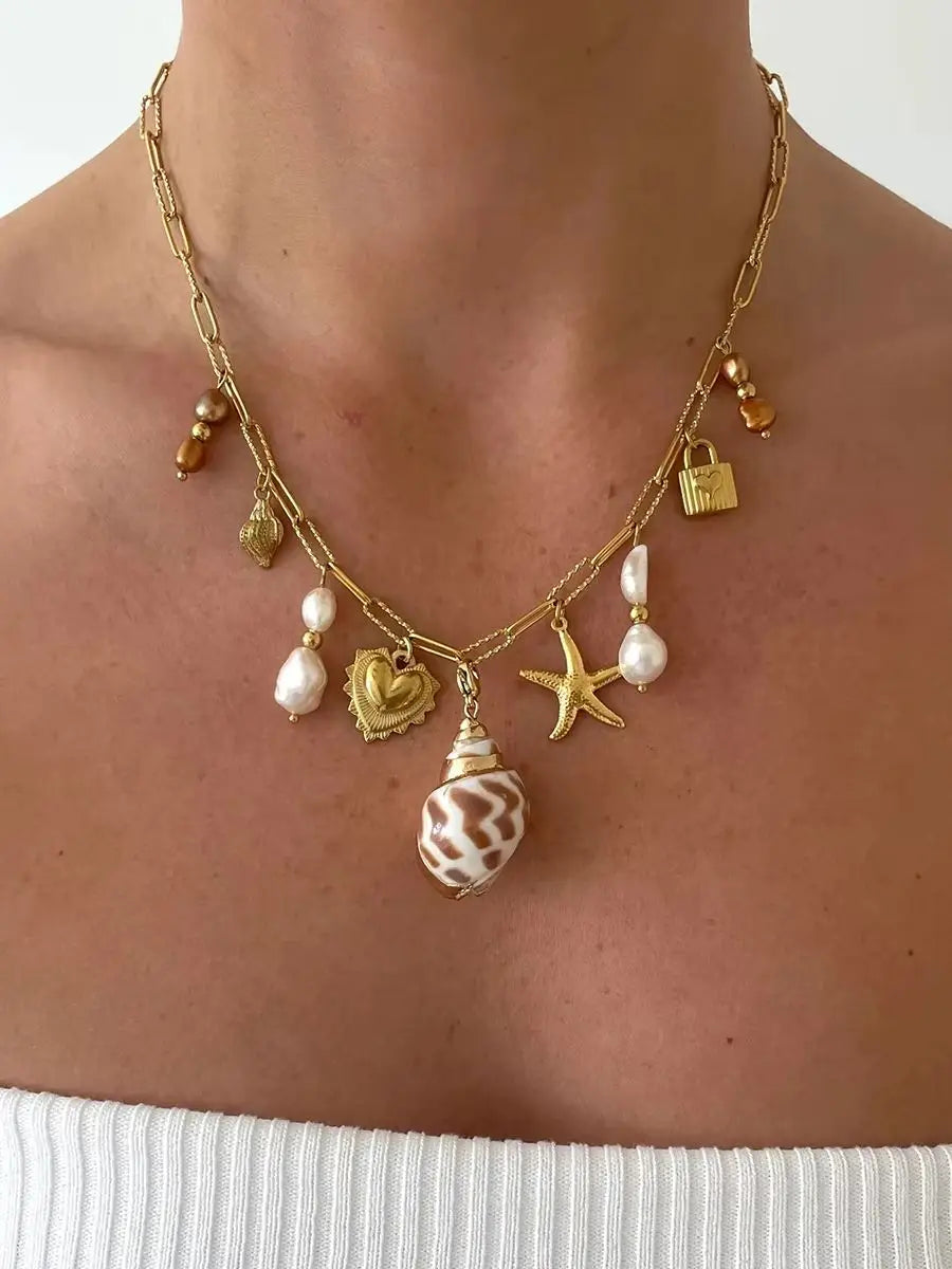 Uworld Creative 316l Stainless Steel Oil Drop Heart Charms Pendant Necklace Personalized Jewelry Attractive Women Accessory