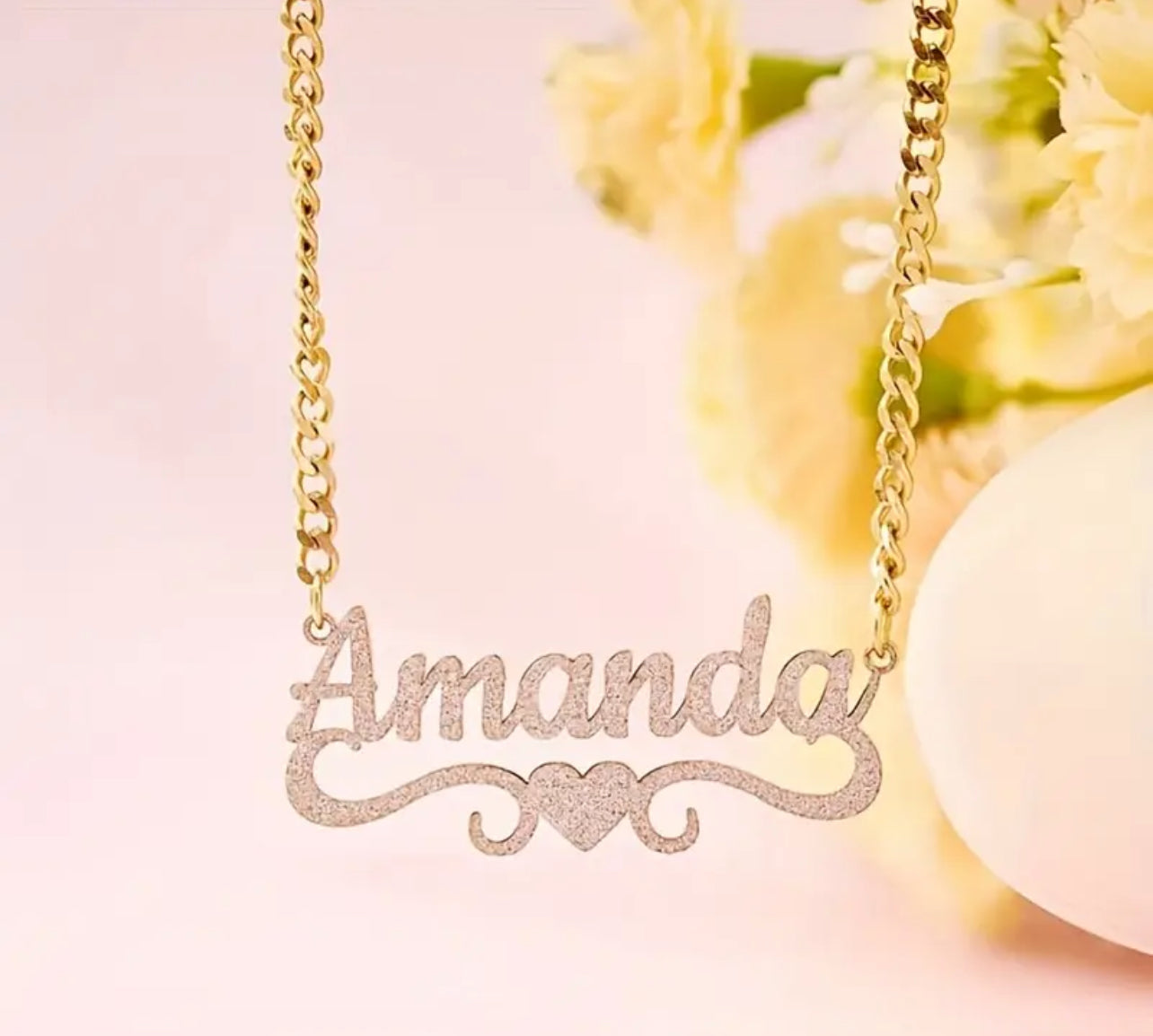 GLACÈELAINE Name Necklace Custom DM me your name after purchase