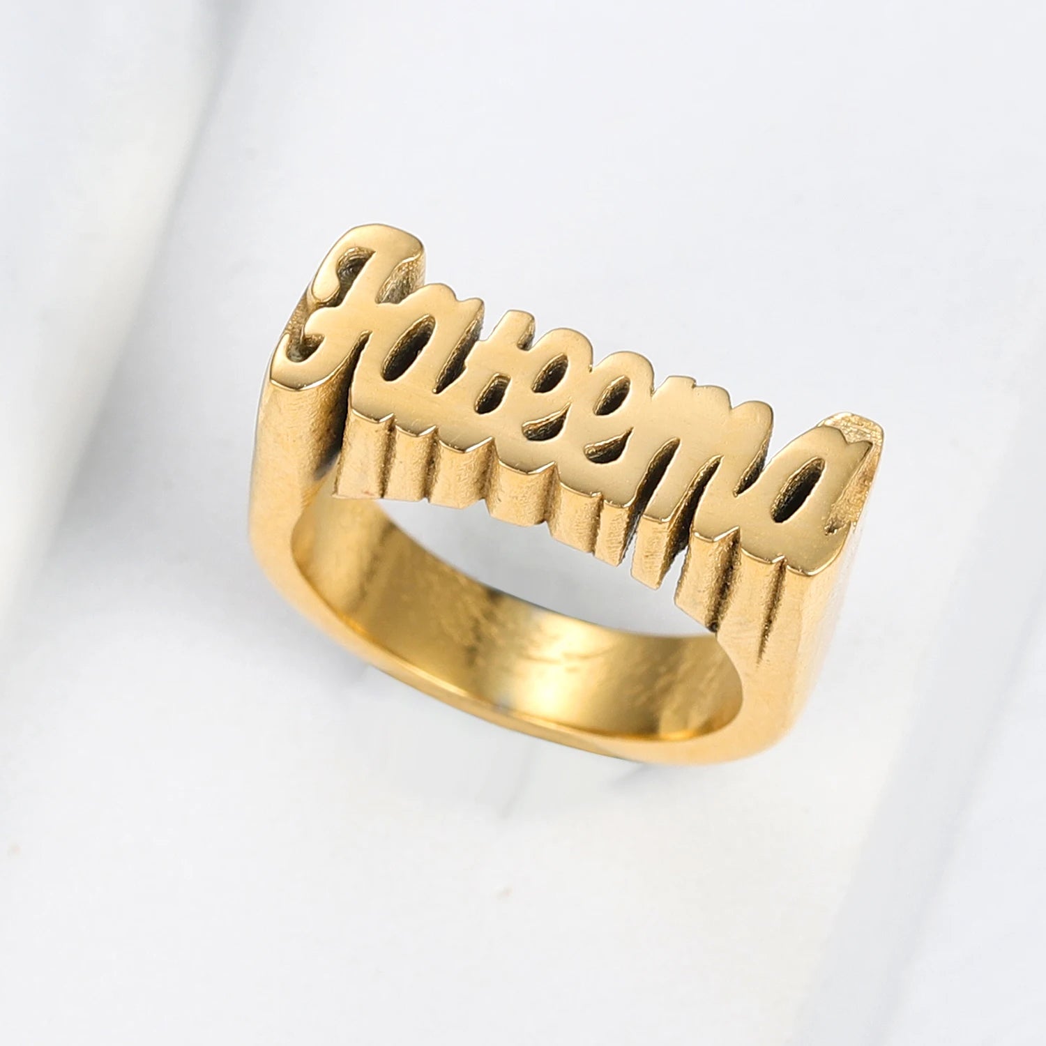 Custom 3D Gold 18K Plated Ring Process: will take 25 days to ship