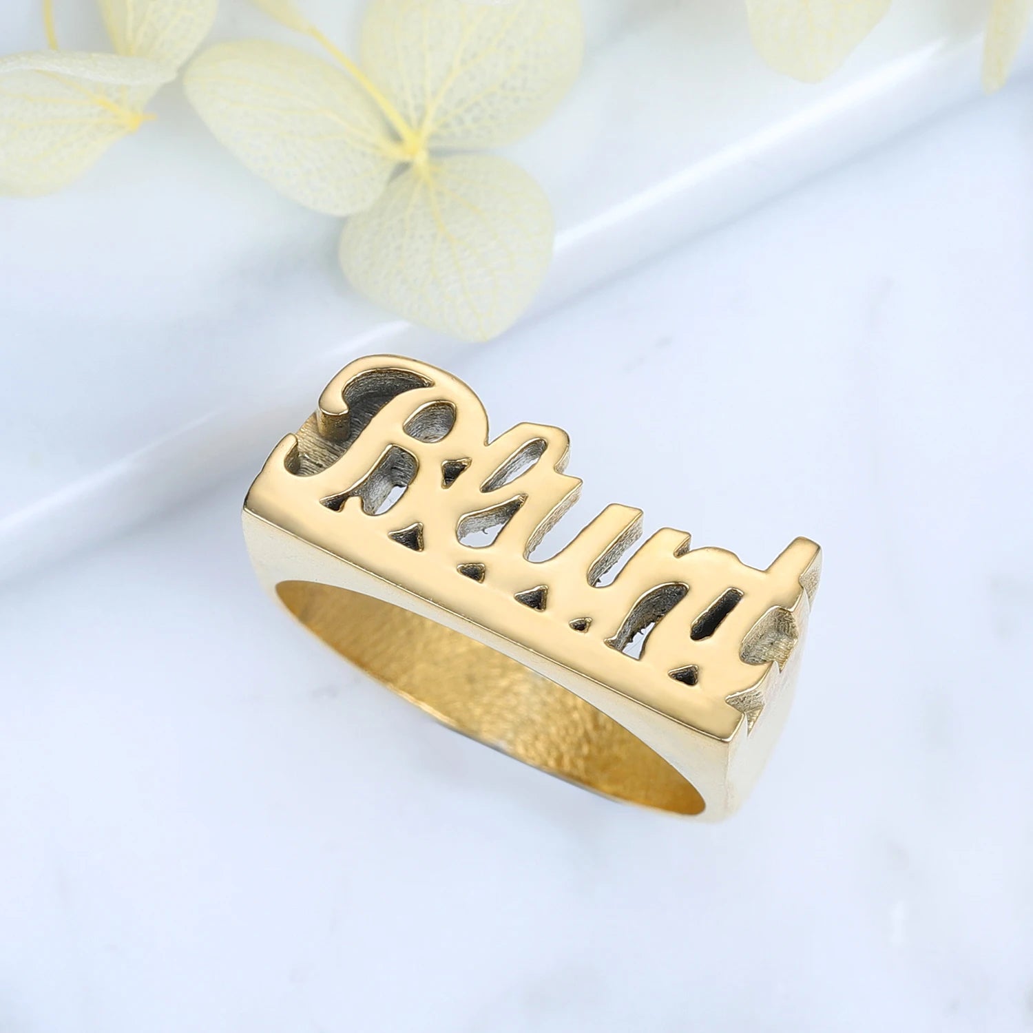 Custom 3D Gold 18K Plated Ring Process: will take 25 days to ship