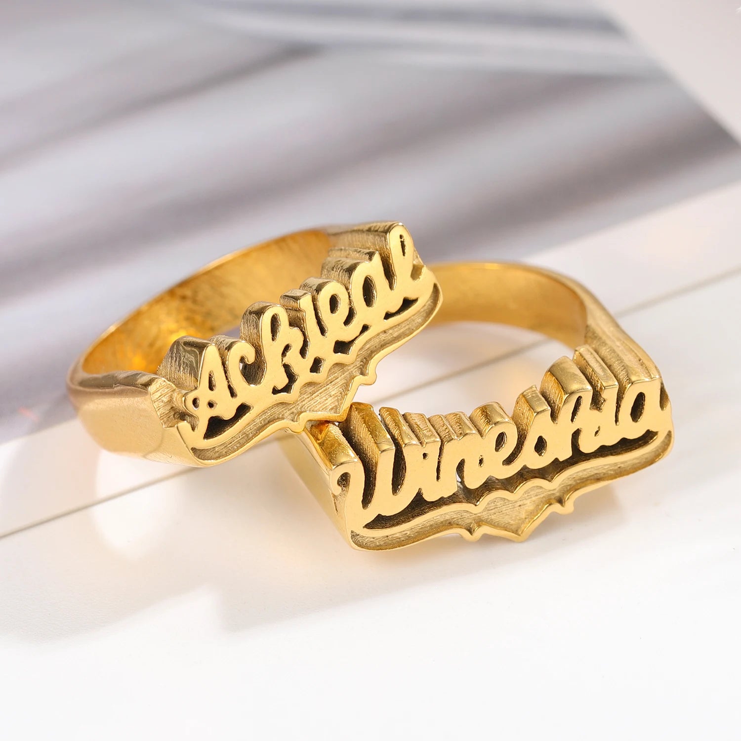 Custom 3D Gold 18K Plated Ring Process: will take 25 days to ship