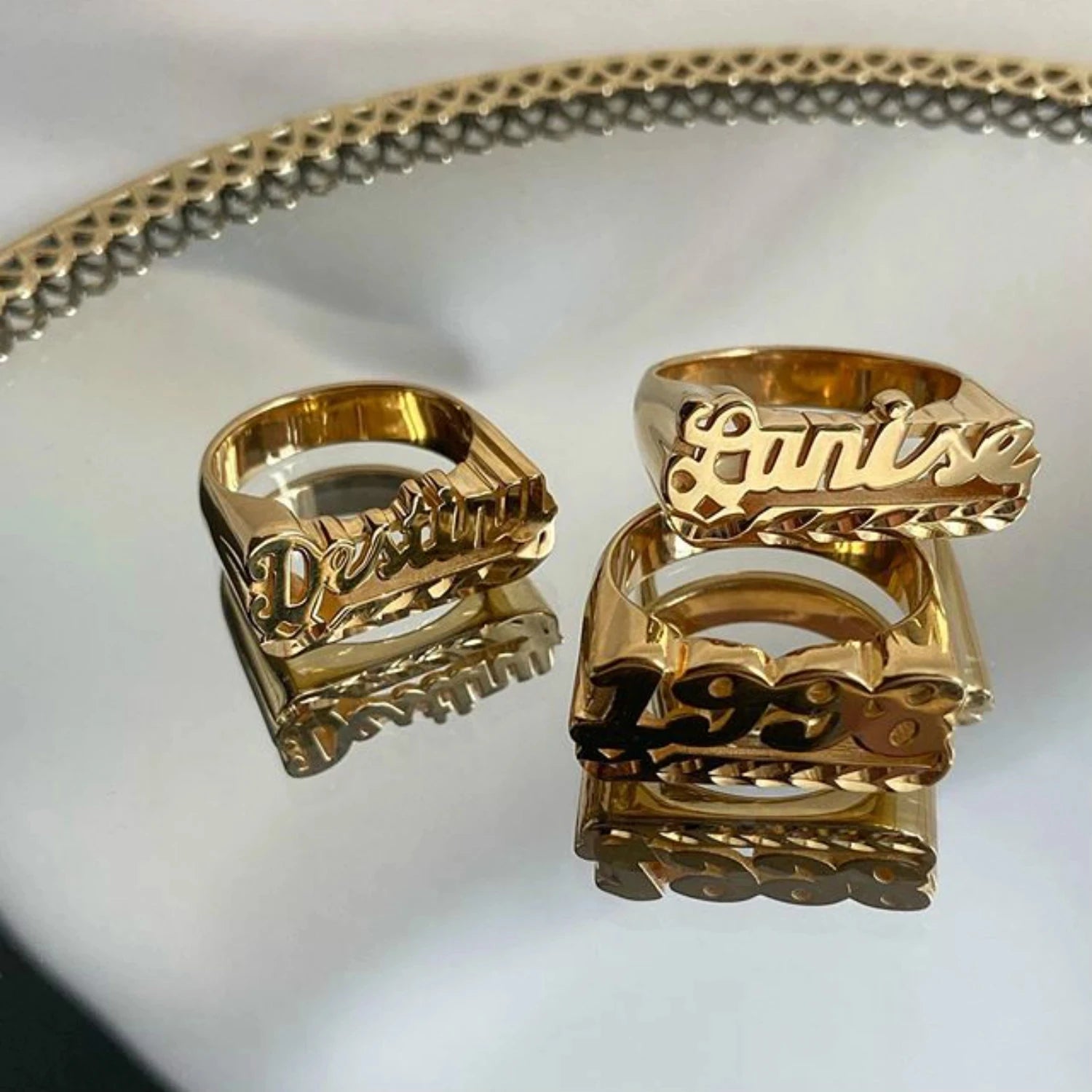 Custom 3D Gold 18K Plated Ring Process: will take 25 days to ship