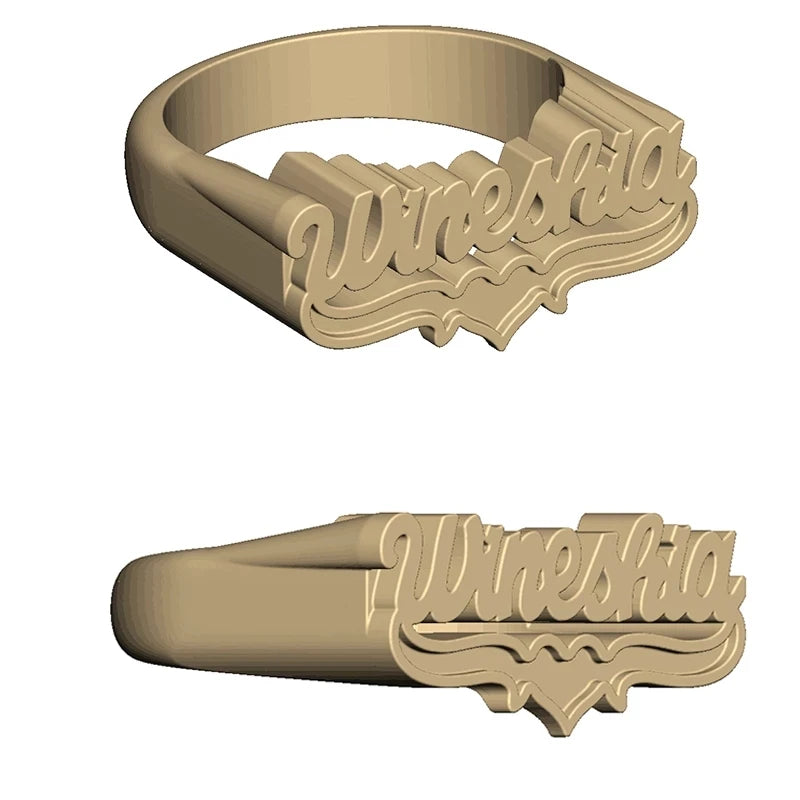 Custom 3D Gold 18K Plated Ring Process: will take 25 days to ship