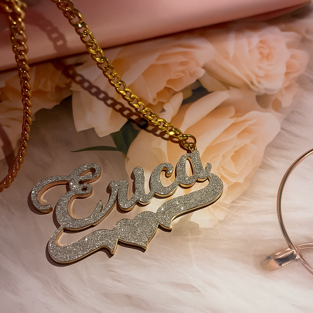 GLACÈELAINE Name Necklace Custom DM me your name after purchase