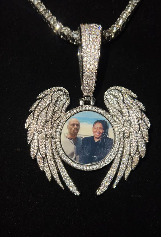 Glacèelaine Custom Photo Necklace Picture Pendant