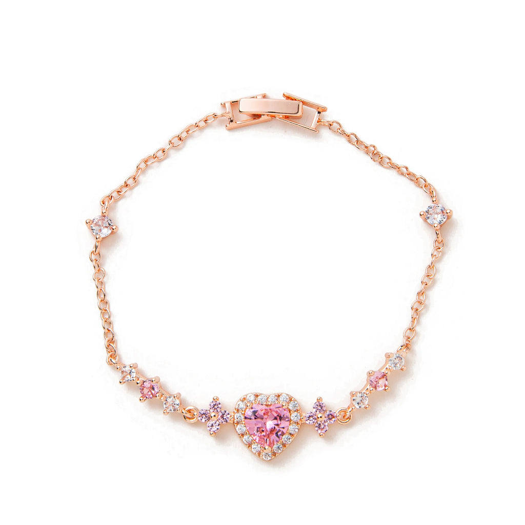 Butterfly & Heart Diamond Bracelet