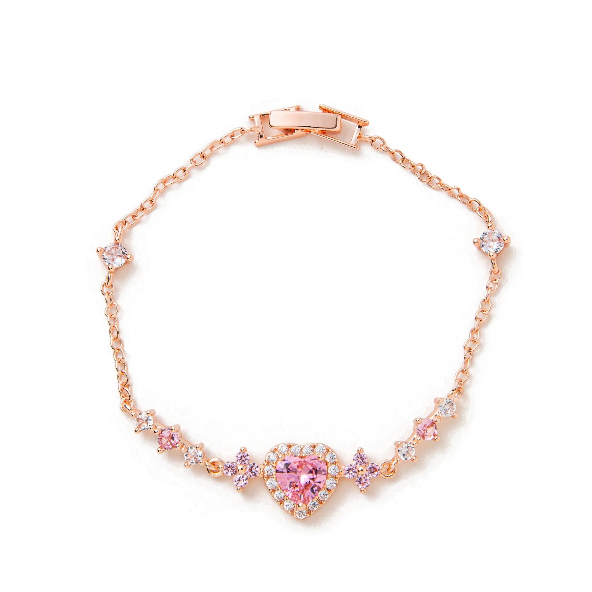 Butterfly & Heart Diamond Bracelet