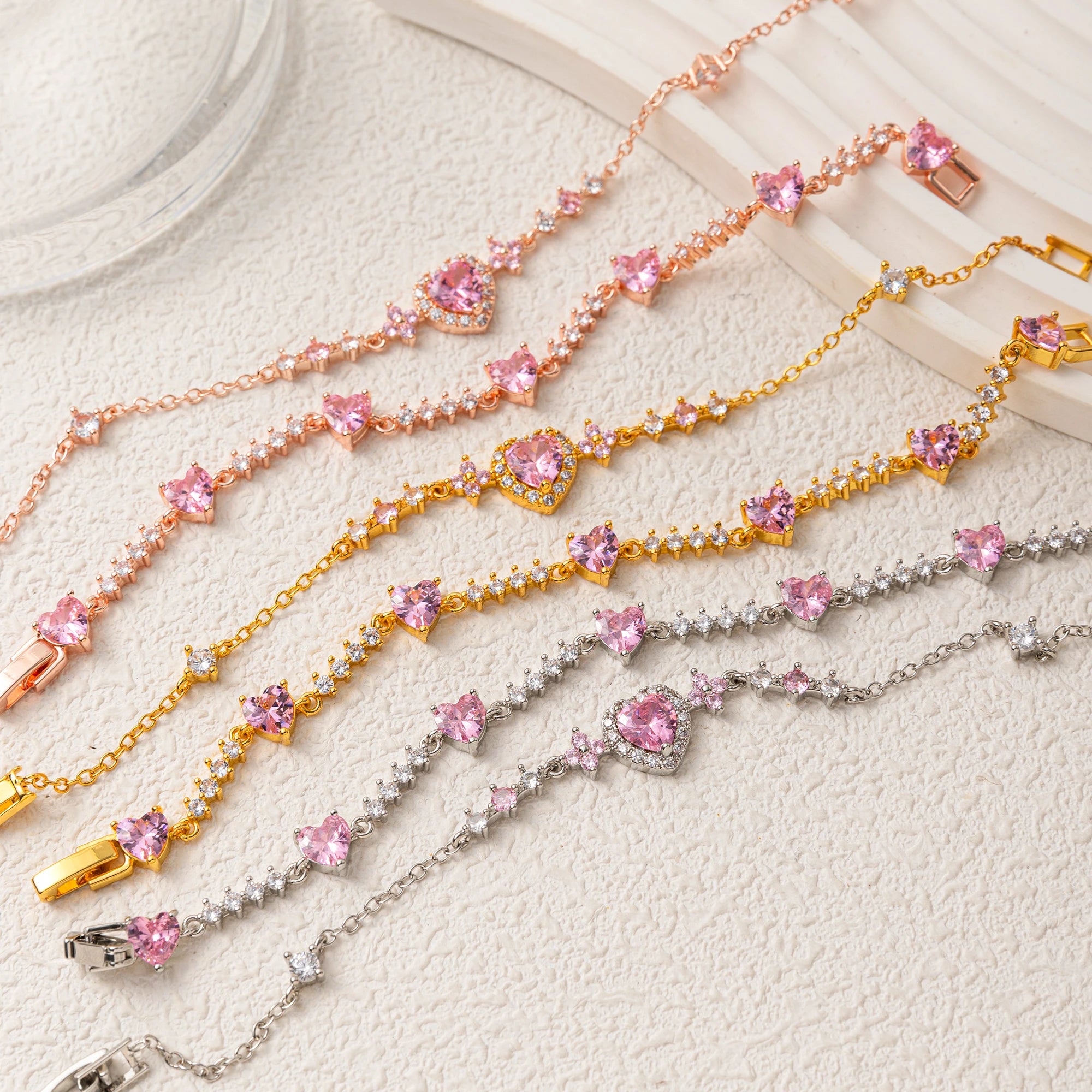 Butterfly & Heart Diamond Bracelet