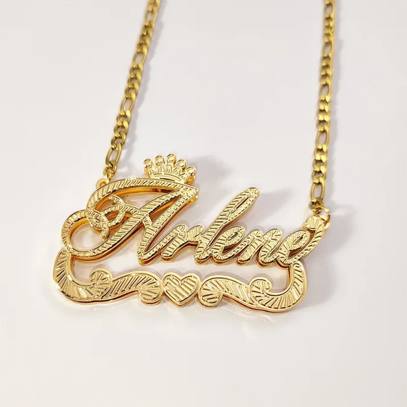 2026 Customized Name 3D Nameplate Necklace