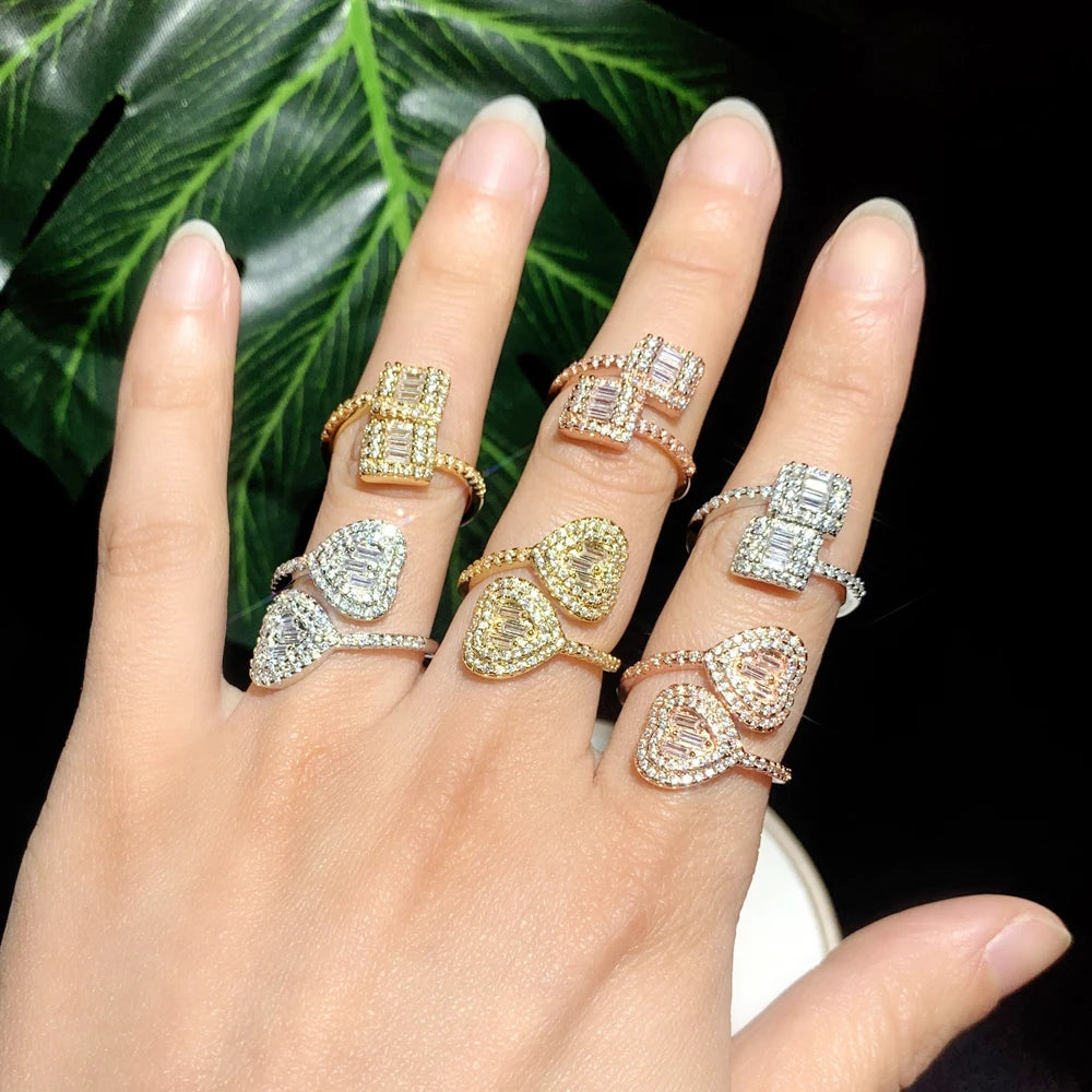 Heart Ring + butterfly ring