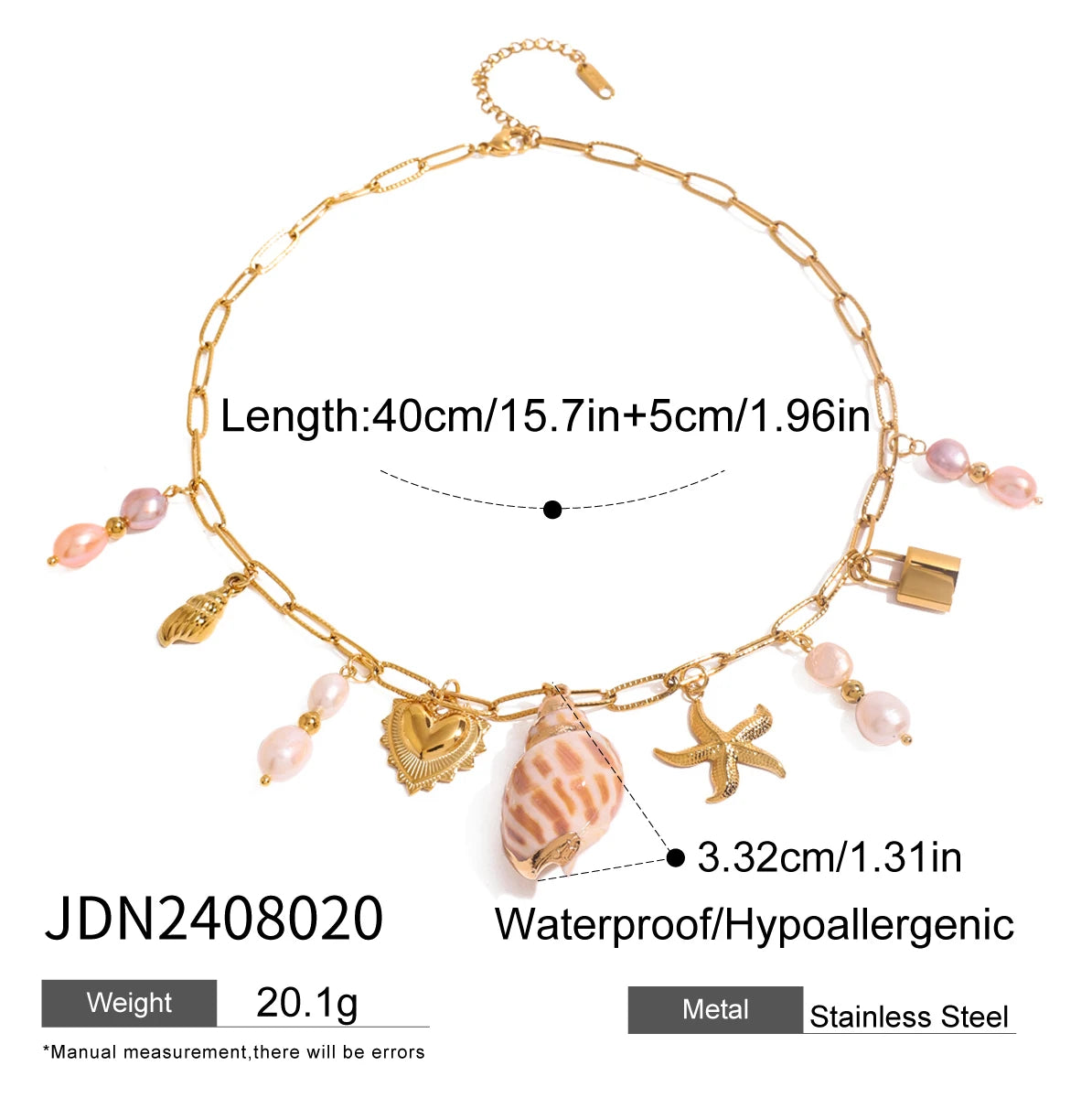 Uworld Creative 316l Stainless Steel Oil Drop Heart Charms Pendant Necklace Personalized Jewelry Attractive Women Accessory