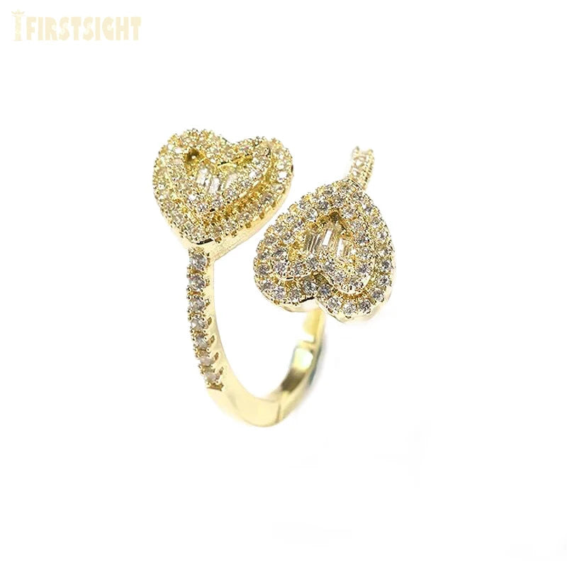Heart Ring + butterfly ring