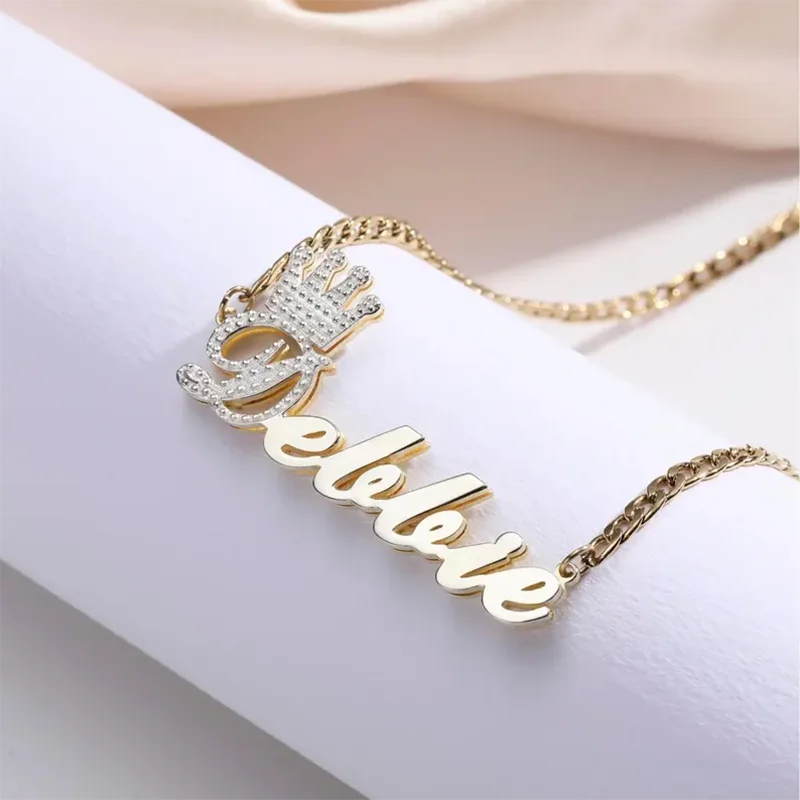 2026 Customized Name 3D Nameplate Necklace