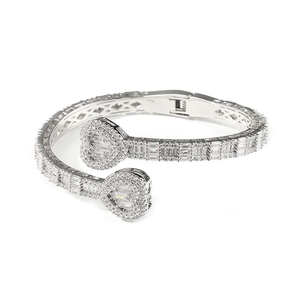 Heart Shaped Adjust Bangle