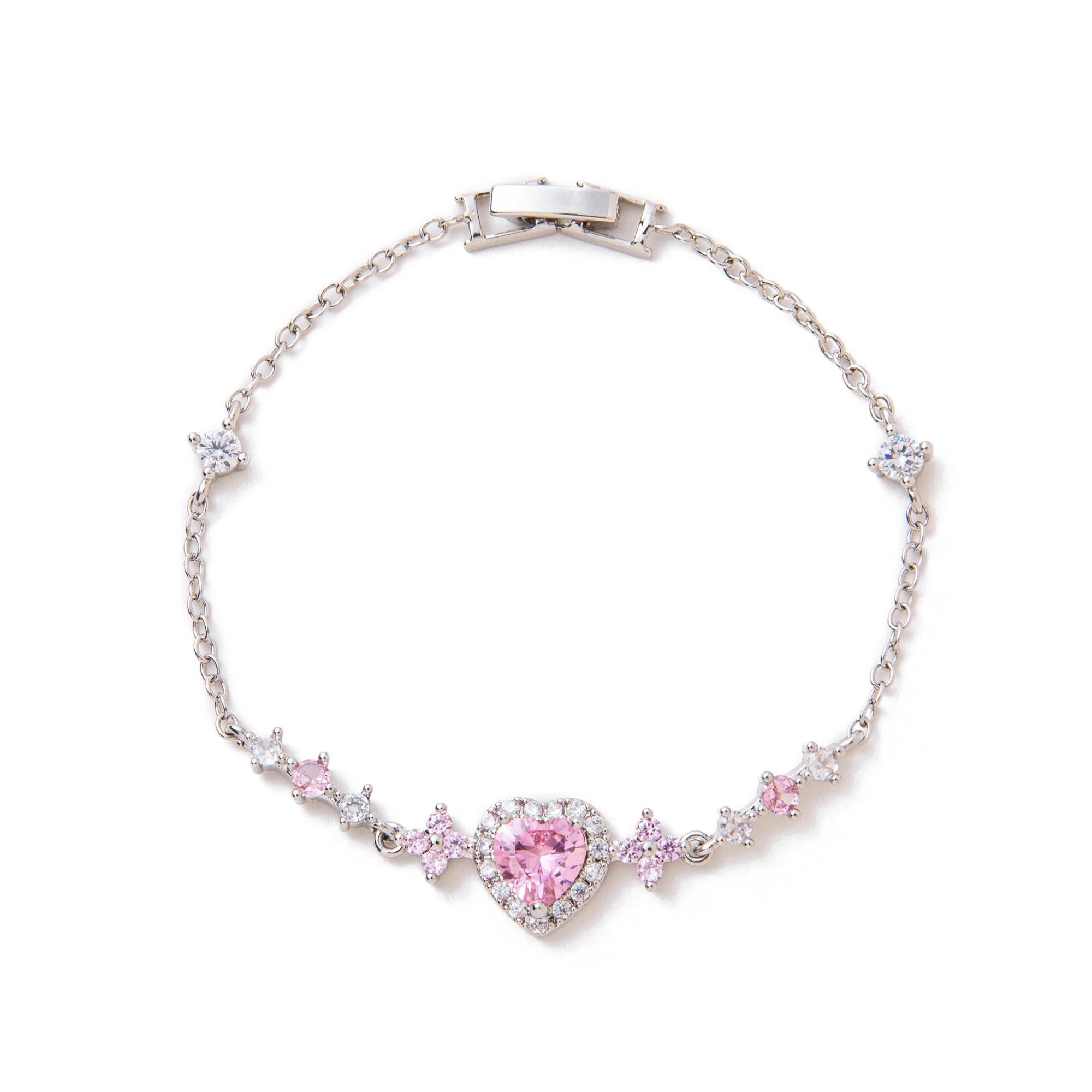 Butterfly & Heart Diamond Bracelet