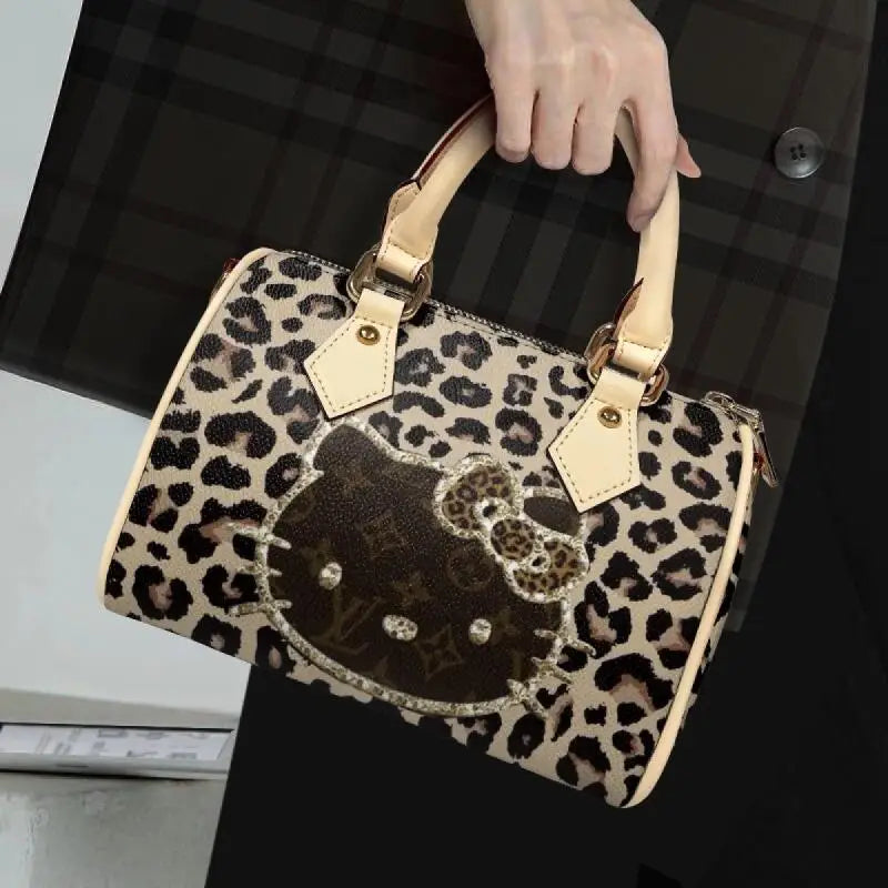 New Hello Kitty Bag Shoulder Bag Handbag Women's Wallet Storage Bag Customized Bag Cosmetic Bag Portable Fashion Holiday Gift