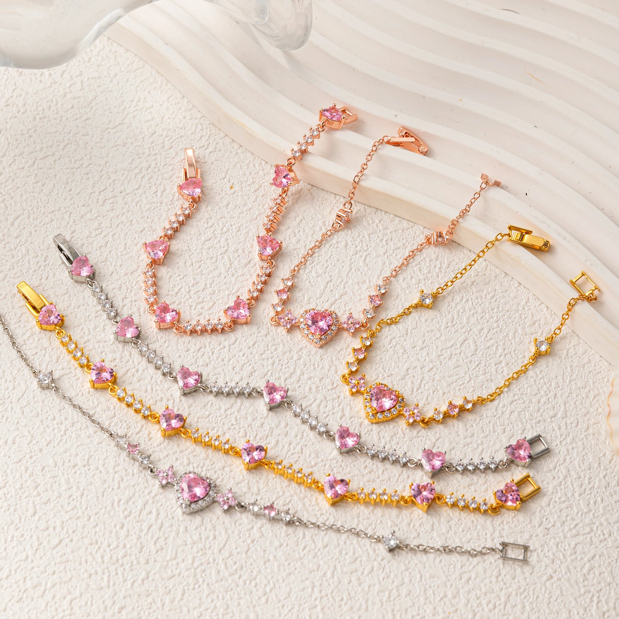 Butterfly & Heart Diamond Bracelet