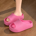 Fashion Women Slippers Summer Soft Thick Platform EVA Home Bathroom Shower Shoes Non-slip Indoor Outdoor Open Toe Beach Sandals