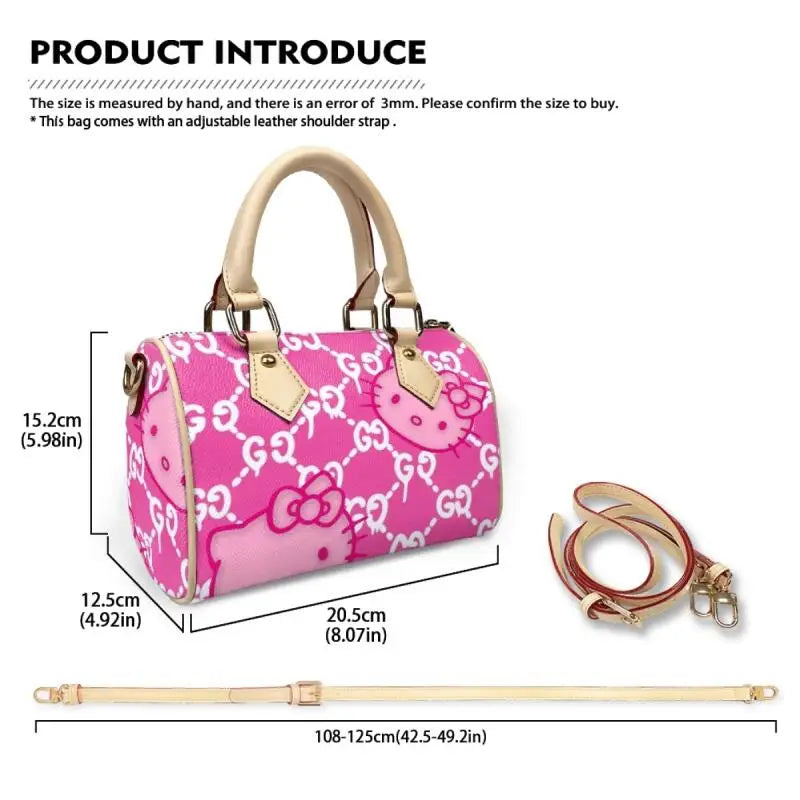 Customized Sanrio Bag Women's Shoulder Bag Storage Bag Handbag Wallet Storage Bag Cartoon Hello Kitty Portable Bag Holiday Gift
