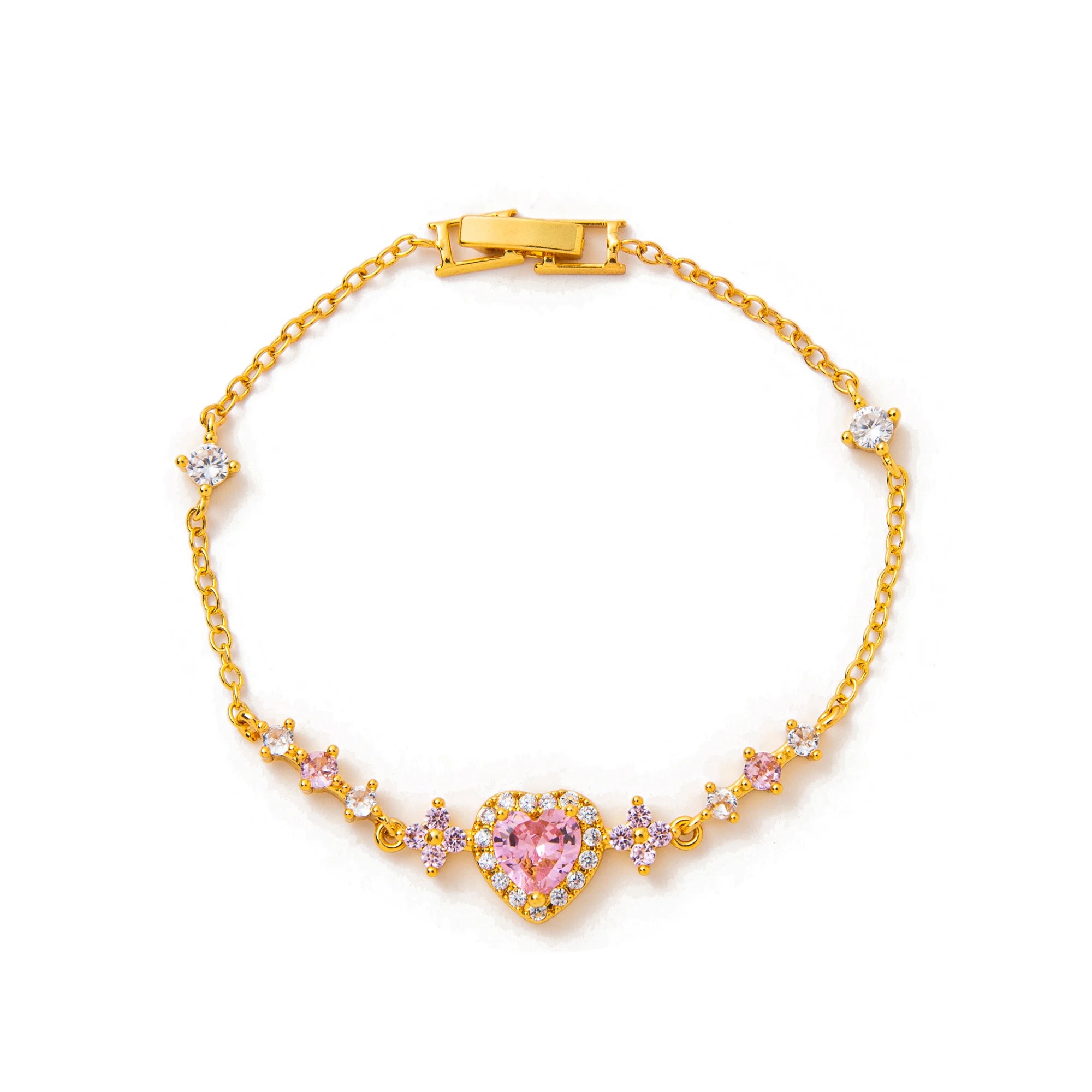 Butterfly & Heart Diamond Bracelet