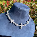 glaceelaine Necklace Chain for Women Ball Cross Choker Real