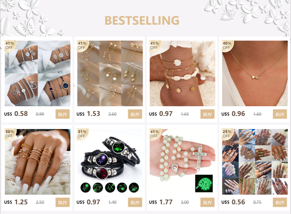 Shell Starfish Dangle Earring set