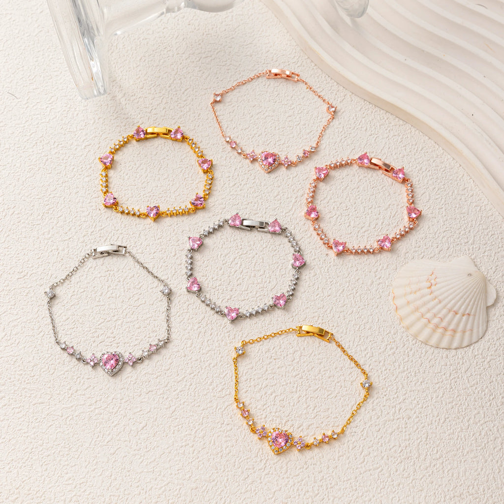 Butterfly & Heart Diamond Bracelet