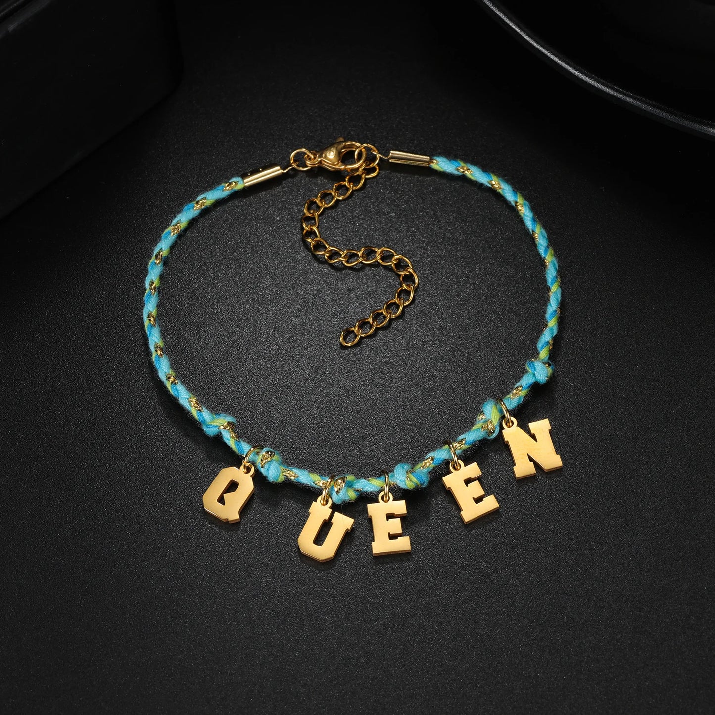 Custom Name Bracelets for Kids Baby Women Stainless Steel Personalized Flower Bead Chain Children Bracelet Birthday Jewelry Gift