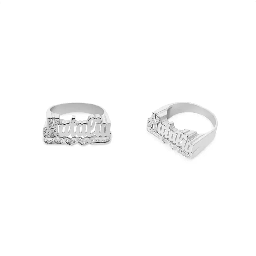 Personalized Name Customized Ring Men's and Women's Gold Ring