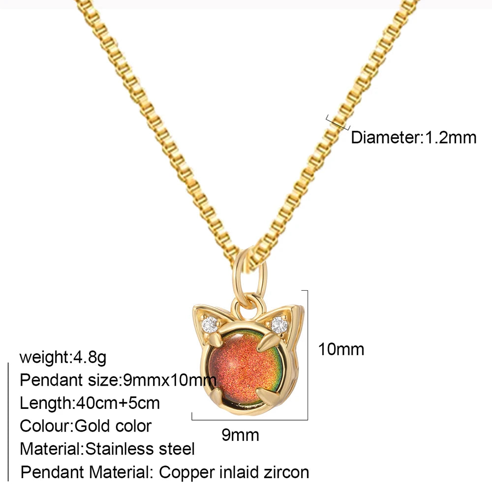 Bohemian Necklace For Women Enamel Fruit Gold Color Cherry Butterfly Pendant For Summer Beach High Quality Jewelry