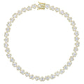 Heart Cluster Tennis Chain Choker Necklace