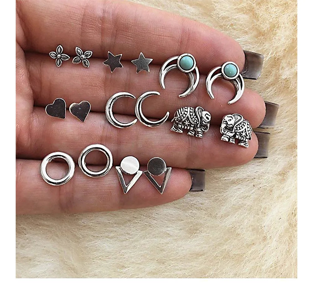 Shell Starfish Dangle Earring set