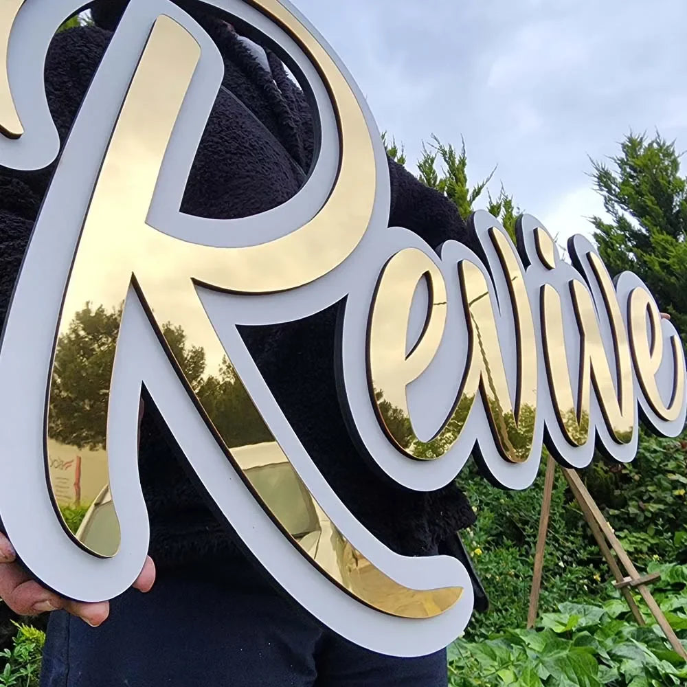 Custom 3D Acrylic mirror Baby Name Sign Room Decoration Personalized Nursery Decor Wedding Party Plaque Baby Shower BirthdayGift