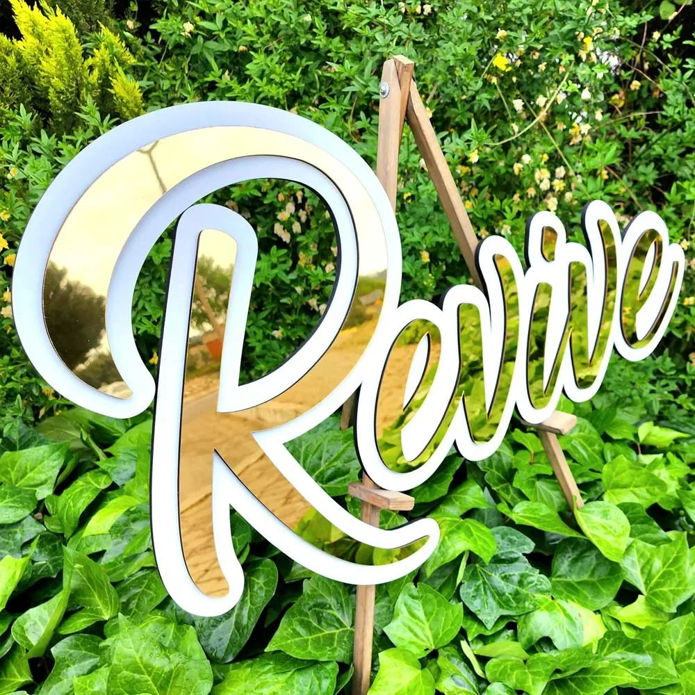 Custom 3D Acrylic mirror Baby Name Sign Room Decoration Personalized Nursery Decor Wedding Party Plaque Baby Shower BirthdayGift