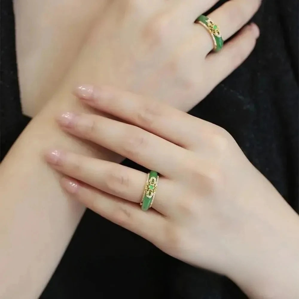Jade Rings Vintage Charms Charm Jewelry