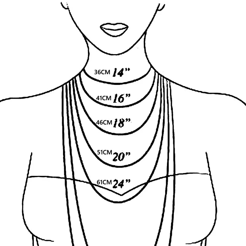 Cuban Chain Necklace Heart Pendant