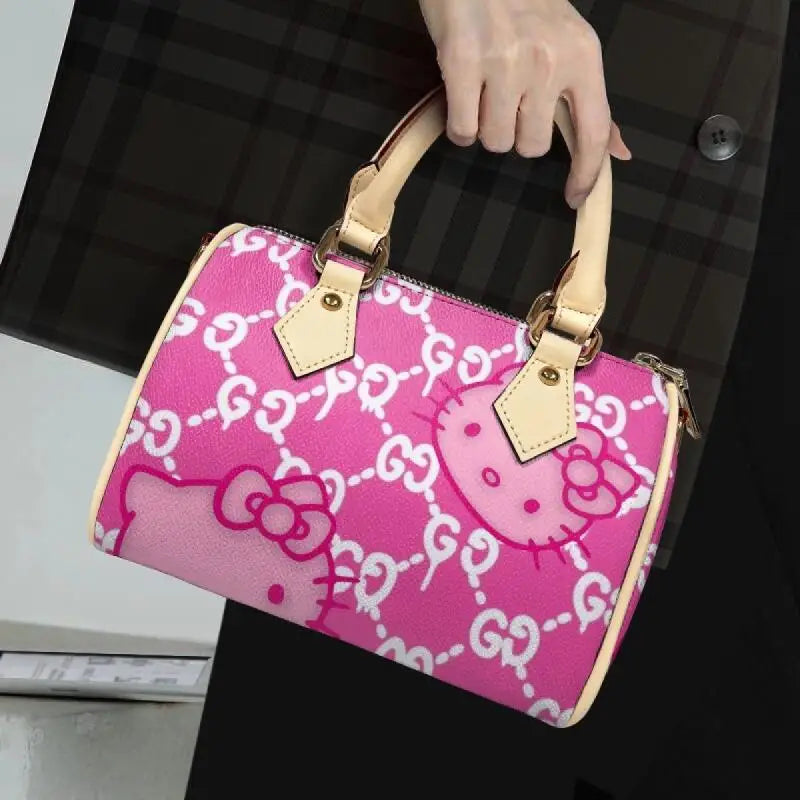 Customized Sanrio Bag Women's Shoulder Bag Storage Bag Handbag Wallet Storage Bag Cartoon Hello Kitty Portable Bag Holiday Gift